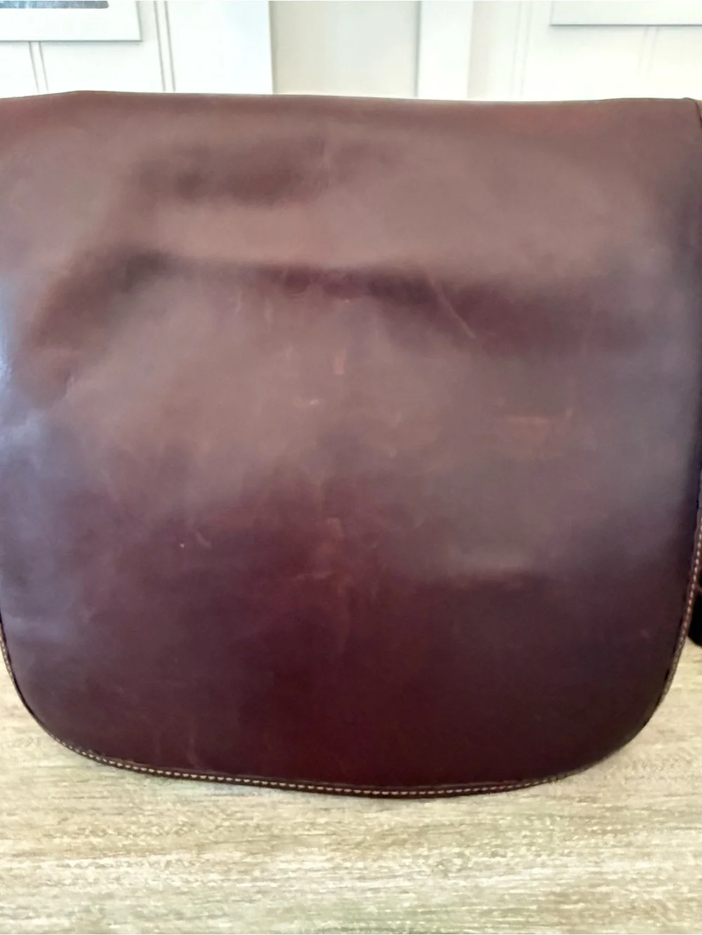 RARE VTG Levenger by Tusting Leather Messenger Bag Made in England